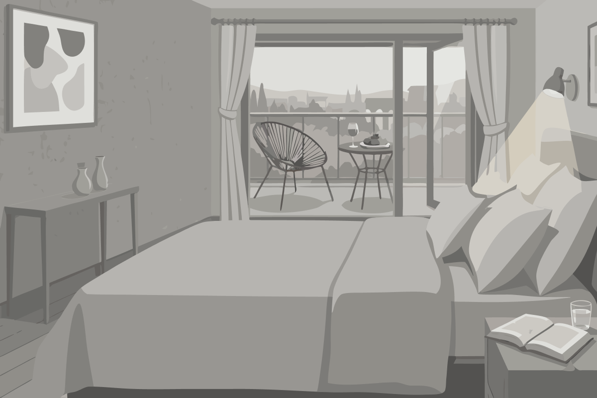 Budget Apartment mit 1 Schlafzimmer
